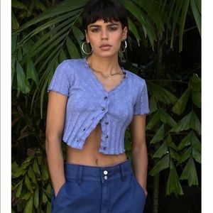 BDG Urban Outfitters Y2K Purple Crop Top